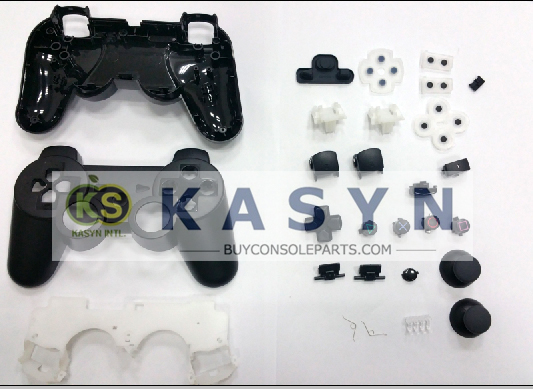 Plastic Cover Shell Case + Buttons Kit for PS3 Controller Original Replacement